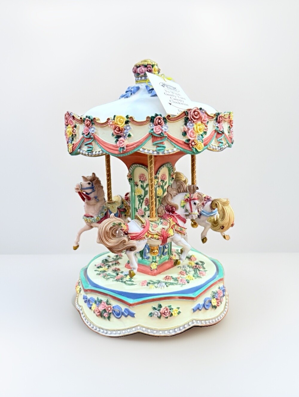 Vintage Collectible Horse Carousel Music Box San Francisco  1970s